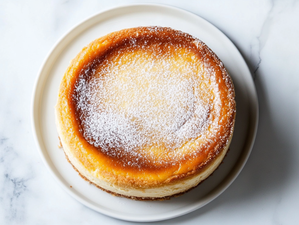 a-fine-sifting-of-cornstarch-flour-and-salt-into-the-smooth-cheesecake-mixture