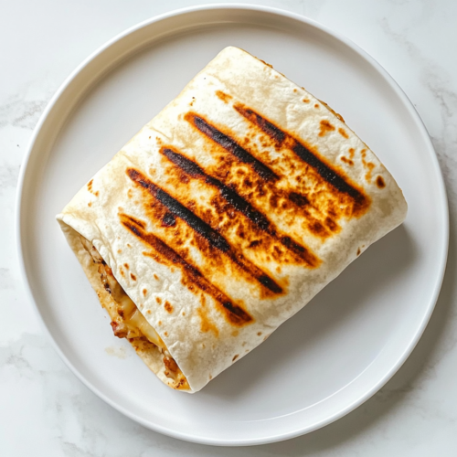 beautifully-wrapped-chicken-avocado-burrito-on-white-marble