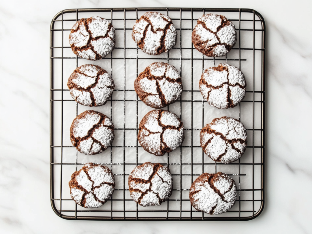 This image shows cocoa powder, granulated sugar, and vegetable oil inside a clear glass bowl set on a white marble countertop, ready to be mixed.