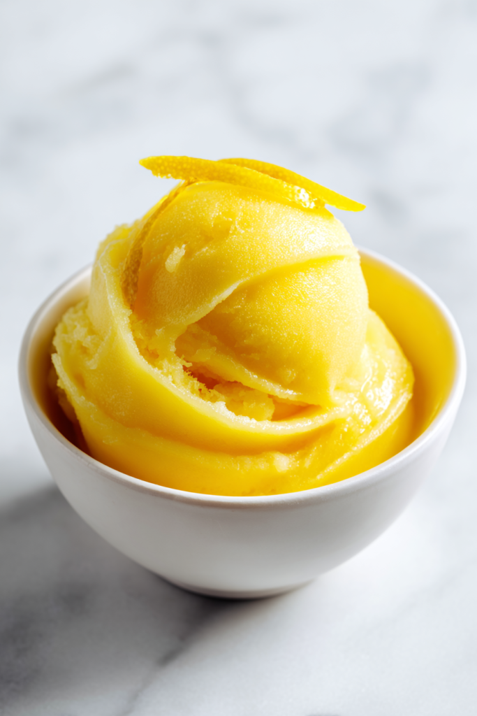 lemon-sorbet-served-in-white-bowl-with-lemon-peel-garnish