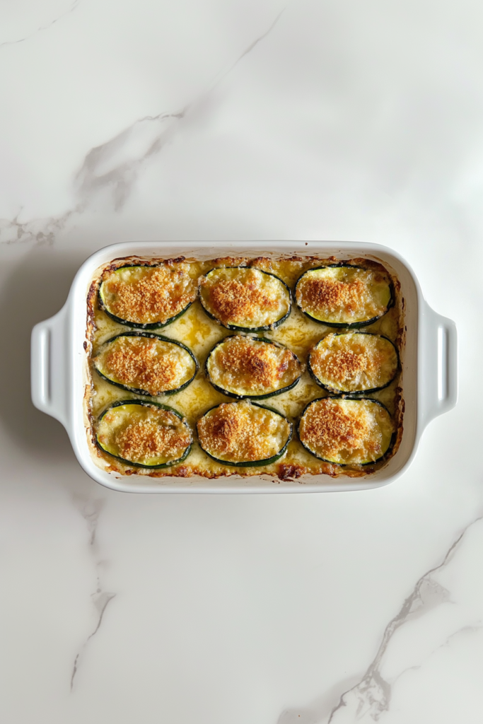 perfectly-baked-zucchini-boats-in-a-rectangle-dish-topped-with-golden-cheese