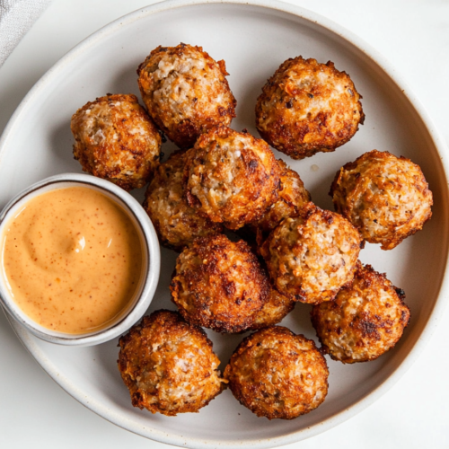 sausage-balls-without-bisquick-crispy-golden-brown-with-a-crumb-coating-served-with-a-dip-in-a-small-white-bowl-2