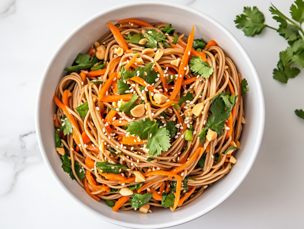 thai-noodle-salad-vinegar-sauce-cilantro-peanuts-refreshing-asia-inspired-dish