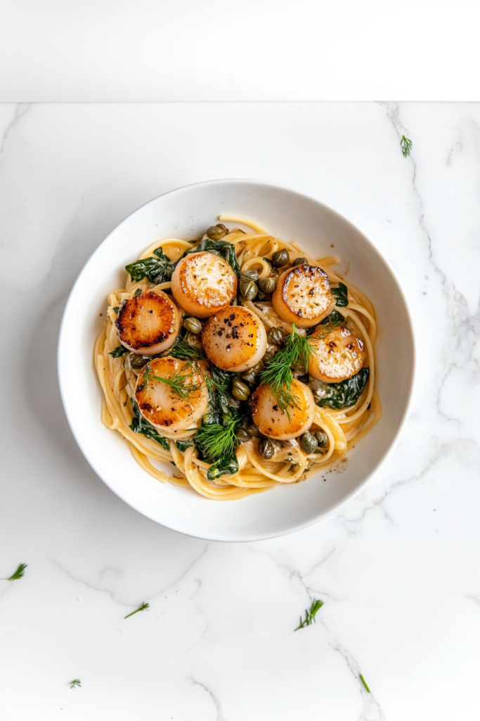 tossing-pasta-with-creamy-sauce-in-large-skillet-2