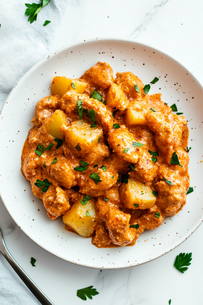 serving-garlic-parmesan-chicken-potatoes-on-a-white-plate-with-creamy-sauce-3878096-683x1024