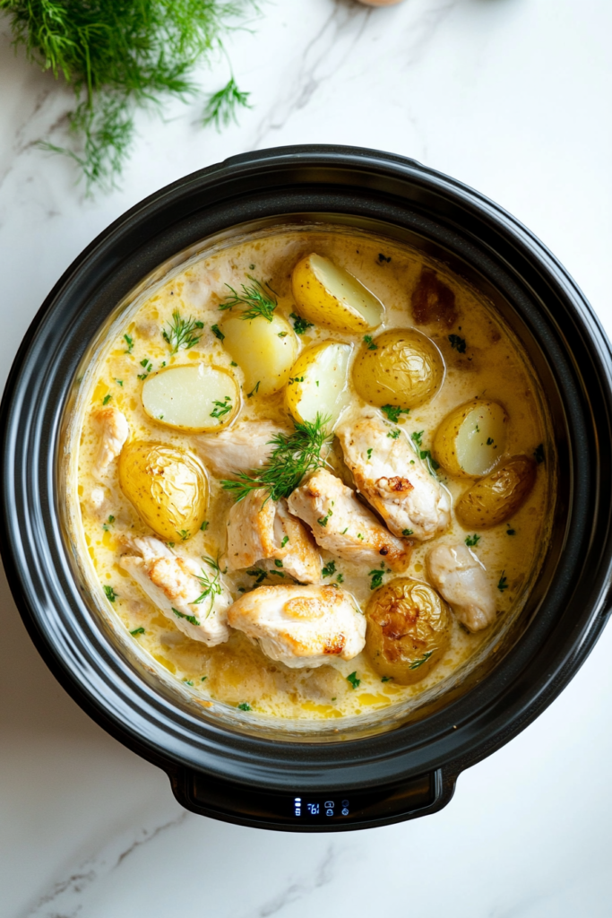 simmering-garlic-parmesan-chicken-potatoes-in-creamy-sauce-7115789-683x1024