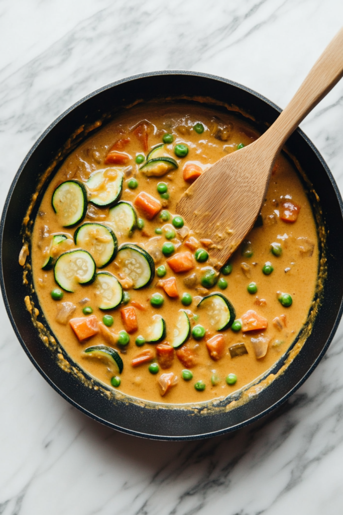 stirring-zucchini-and-peas-into-the-coconut-curry-sauce-for-added-freshness-2879610-683x1024
