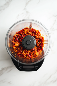 blending-the-chili-into-a-rough-paste-in-a-blender