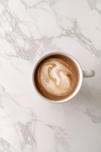 crockpot_hot_chocolate_top_down_white_mug_on_marble