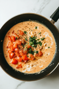 diced-tomatoes-cajun-cream-parmesan-simmering-in-black-skillet-2