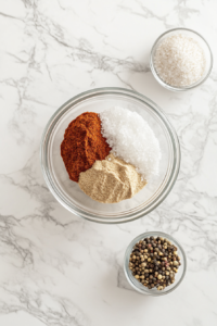 dry-seasoning-blend-italian-paprika-salt-pepper-clear-glass-bowl