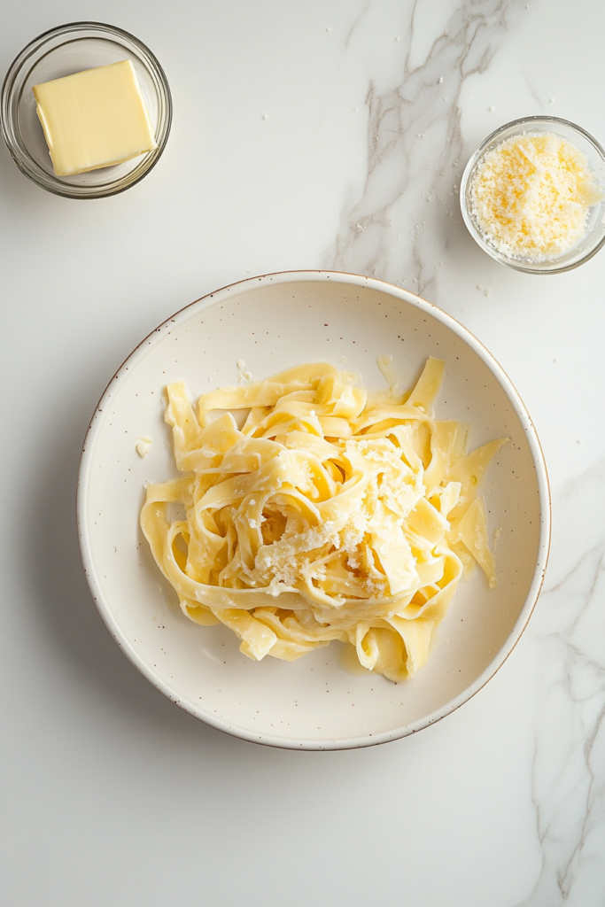 This image shows homemade egg noodles cooking directly in a simmering soup inside a black pot.