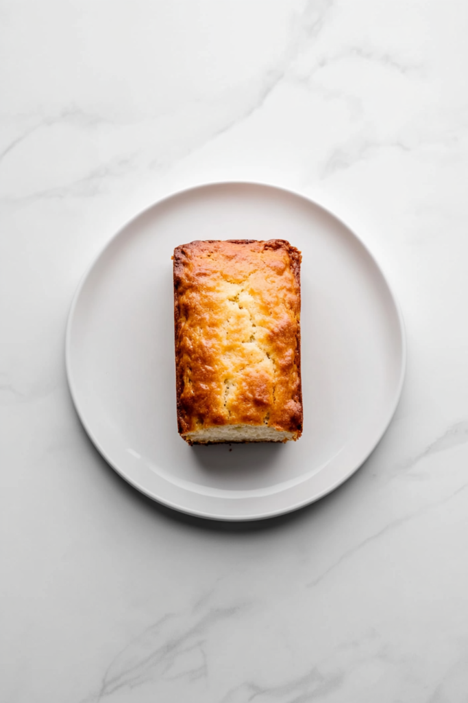 This image shows the fully baked zucchini banana bread loaves cooling in the loaf pans on a wire rack, placed on a white marble countertop.