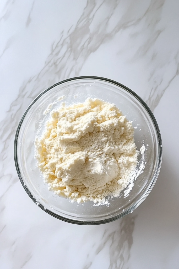 gradually-adding-more-flour-to-dough-in-glass-bowl-on-marble-3104086-683x1024