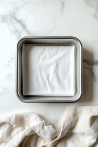 lined-18cm-square-pan-on-white-marble-ready-to-bake-castella-cake