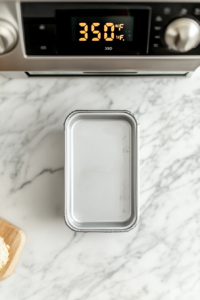 preheating-oven-and-prepping-pan-for-funfetti-bread