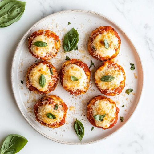 serving-keto-chicken-parmesan-on-white-ceramic-plate-with-basil-garnish