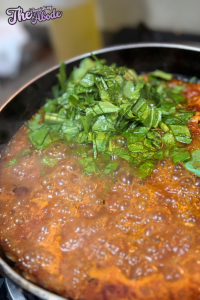 Add spinach and cook until just wilted