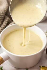 Adjust consistency with additional water