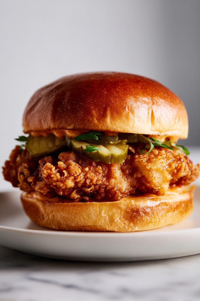 assembled-chicken-sandwich-on-plate-on-marble-2