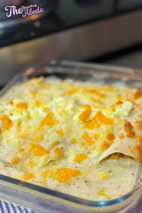 Bake the dish at 350°F