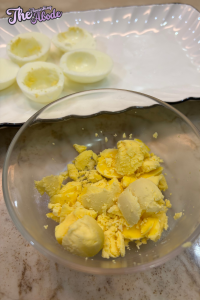 Carefully remove yolks into a mixing bowl