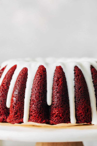 Drizzle over the cooled pound cake, then slice and serve.