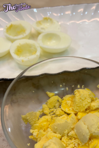 Gently remove the yolks