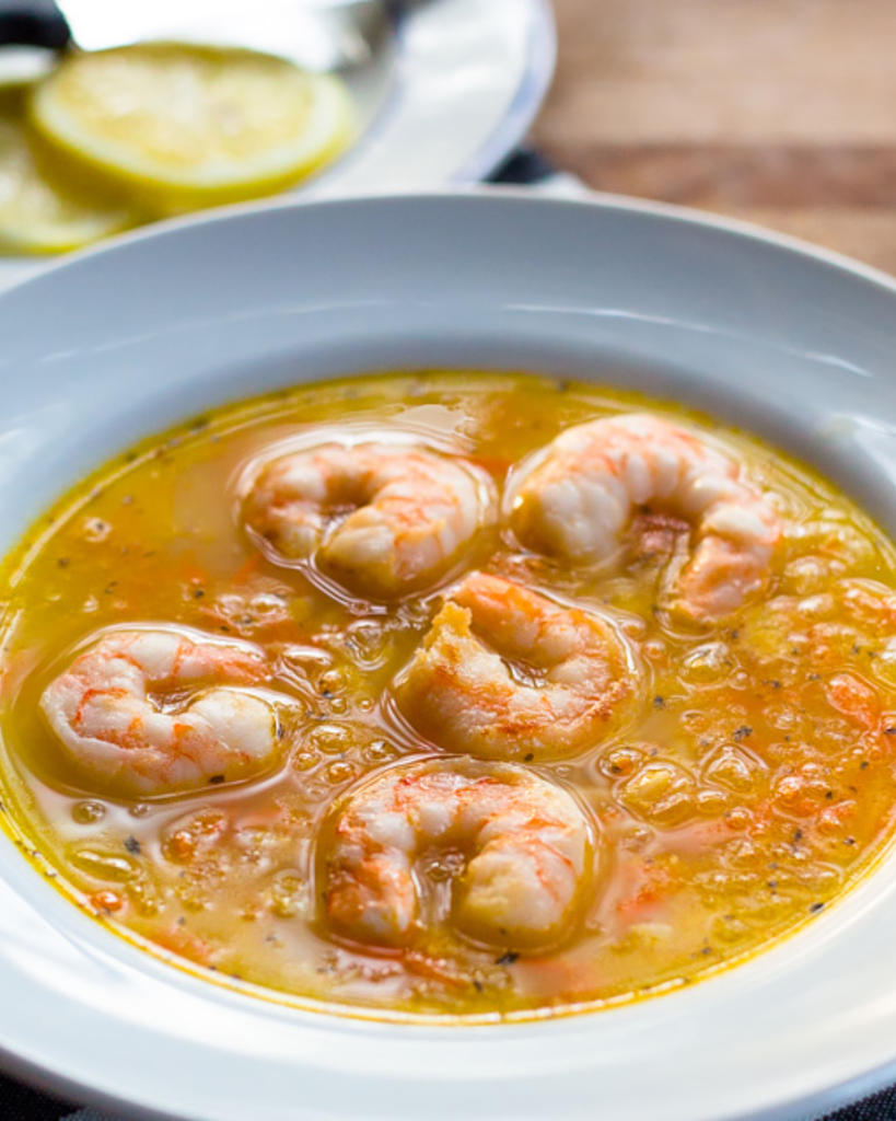 Lemon Shrimp Soup