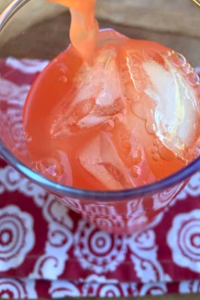 Put the muddled juice