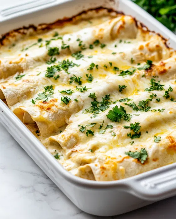 White Chicken Enchiladas
