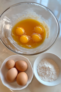 adding-eggs-flour-lemon-juice-to-pound-cake-batter
