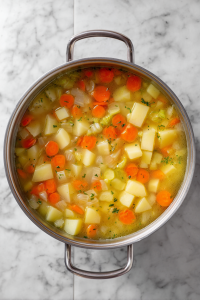 boiling-vegetables-in-glass-pot-on-marble-cooktop