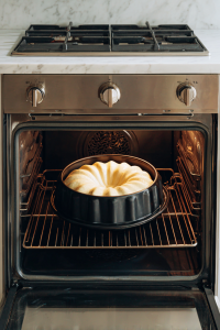 bundt-cake-baking-in-oven