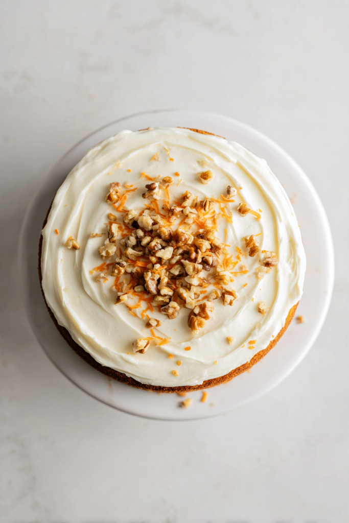 carrot-cake-on-white-ceramic-plate-over-marble-top