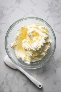 cream-cheese-and-butter-in-glass-bowl-on-marblecream-cheese-and-butter-in-glass-bowl-on-marble