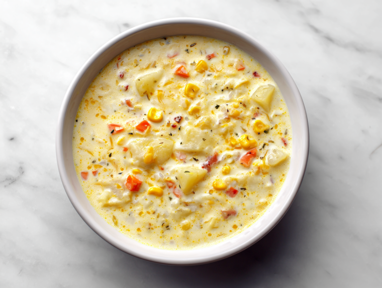 creamy-potato-chowder-in-white-bowl-on-marble