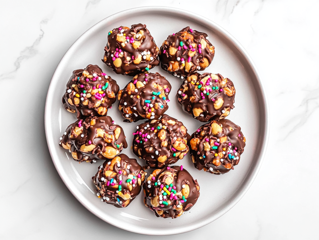 crockpot-candy-arranged-on-white-ceramic-plate-on-white-marble-countertop