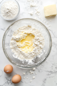 eggs-and-vanilla-blended-into-creamed-butter-sugar-mixture
