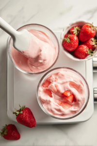 filling-dessert-cups-with-strawberry-fool