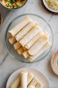 filling-rolling-flour-tortillas-with-chicken-cream-mixture
