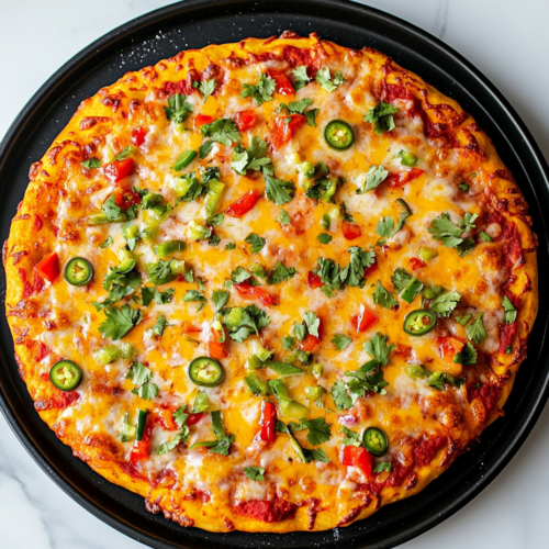 freshly-baked-mexican-pizza-topped-with-vegetables-and-cheese