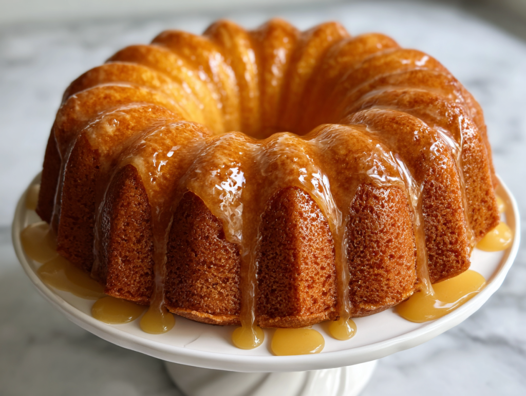 golden-brown-pumpkin-buttermilk-pound-cake-on-white-marble