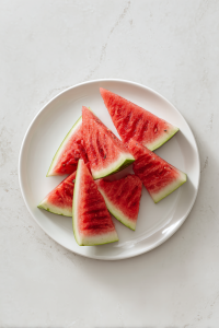 grilling-watermelon-on-cast-iron-pan-with-grill-marks