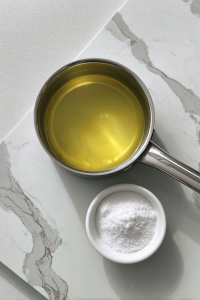 melting-butter-for-glaze-in-small-saucepan
