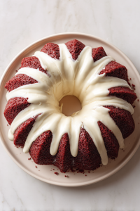 moist-red-velvet-pound-cake-with-cream-cheese-frosting-on-white-marble-2