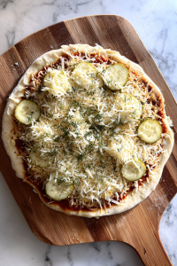 mozzarella-parmesan-pickles-on-dough-marble-top