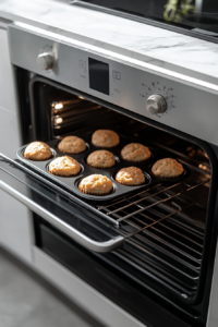 muffins-baking-in-oven-on-white-marble-countertop