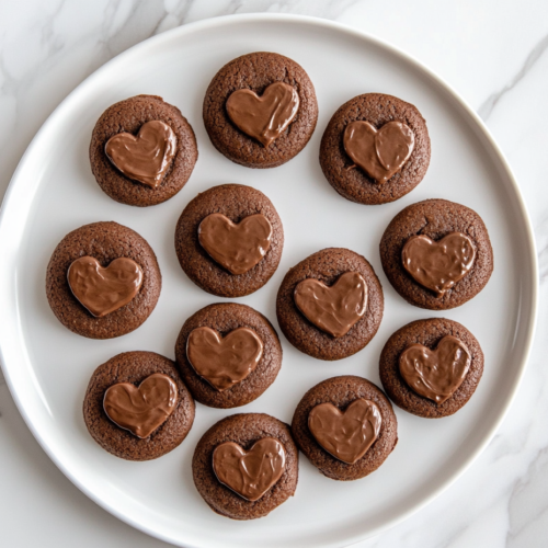 nutella-biscuits-close-up-on-white-plate-top-view