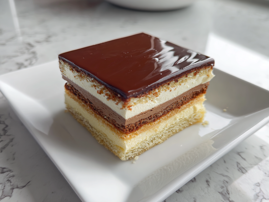 opera-cake-finished-glossy-layers-white-plate